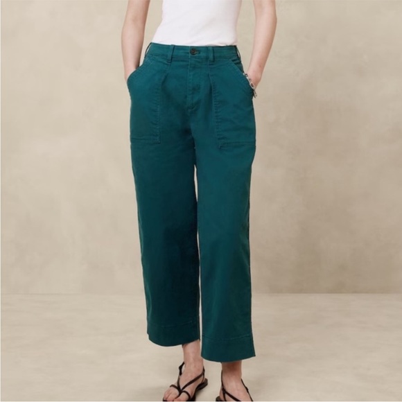 Banana Republic Factory Pants - Banana Republic Factory Authentic Chino Barrel Pant Deep Sea Teal Size 10